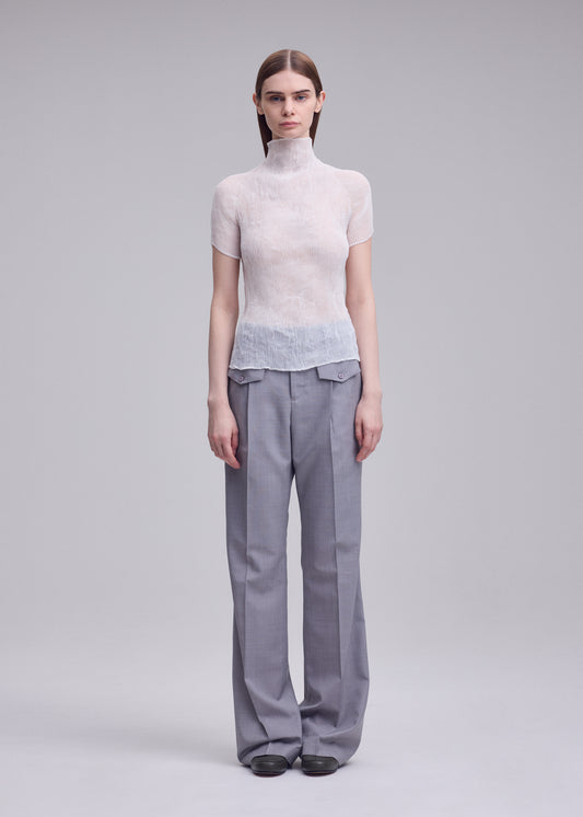 CHIFFON TWIST BK/WT-68、ウィメンズ_トップス_トップ、着用画像1