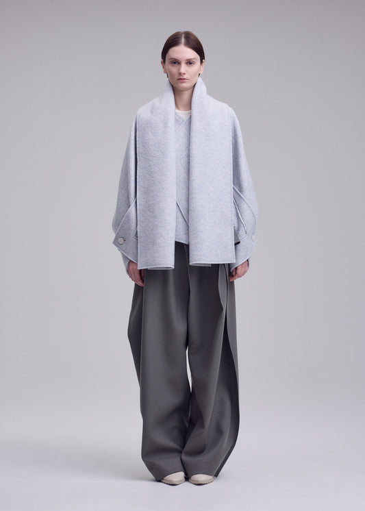 WOOLEN GRANITE、ウィメンズ_ジャケット&コート_コート、着用画像1