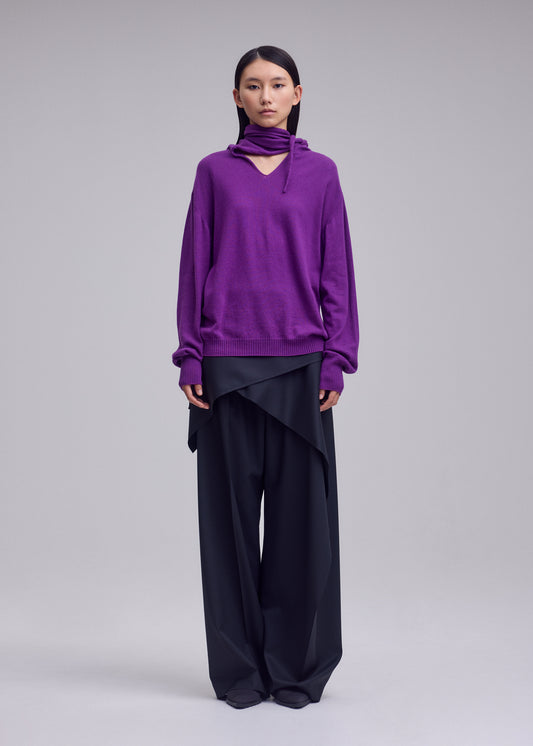 SILK CASHMERE KNIT、ウィメンズ_ニット、着用画像1