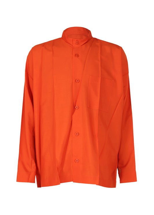 OBLIQUE SHIRT、メンズ_トップス_シャツ、オレンジ