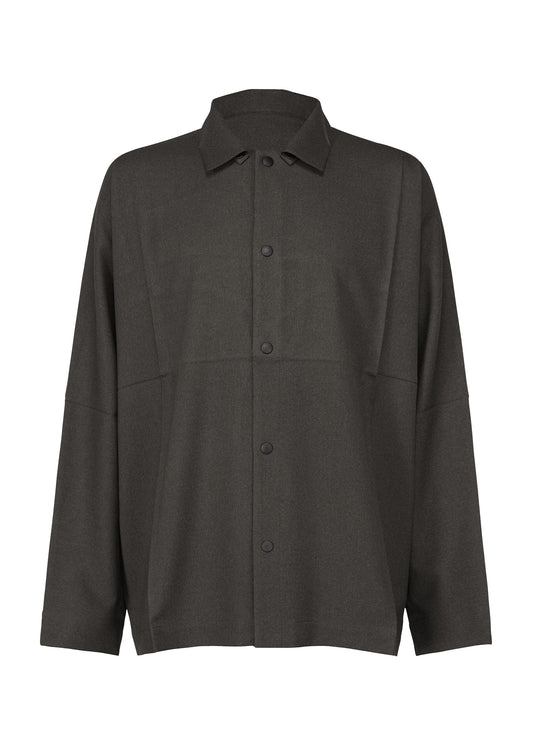 WOOL LIKE COMPACT SHIRT、メンズ_トップス_シャツ、グレー