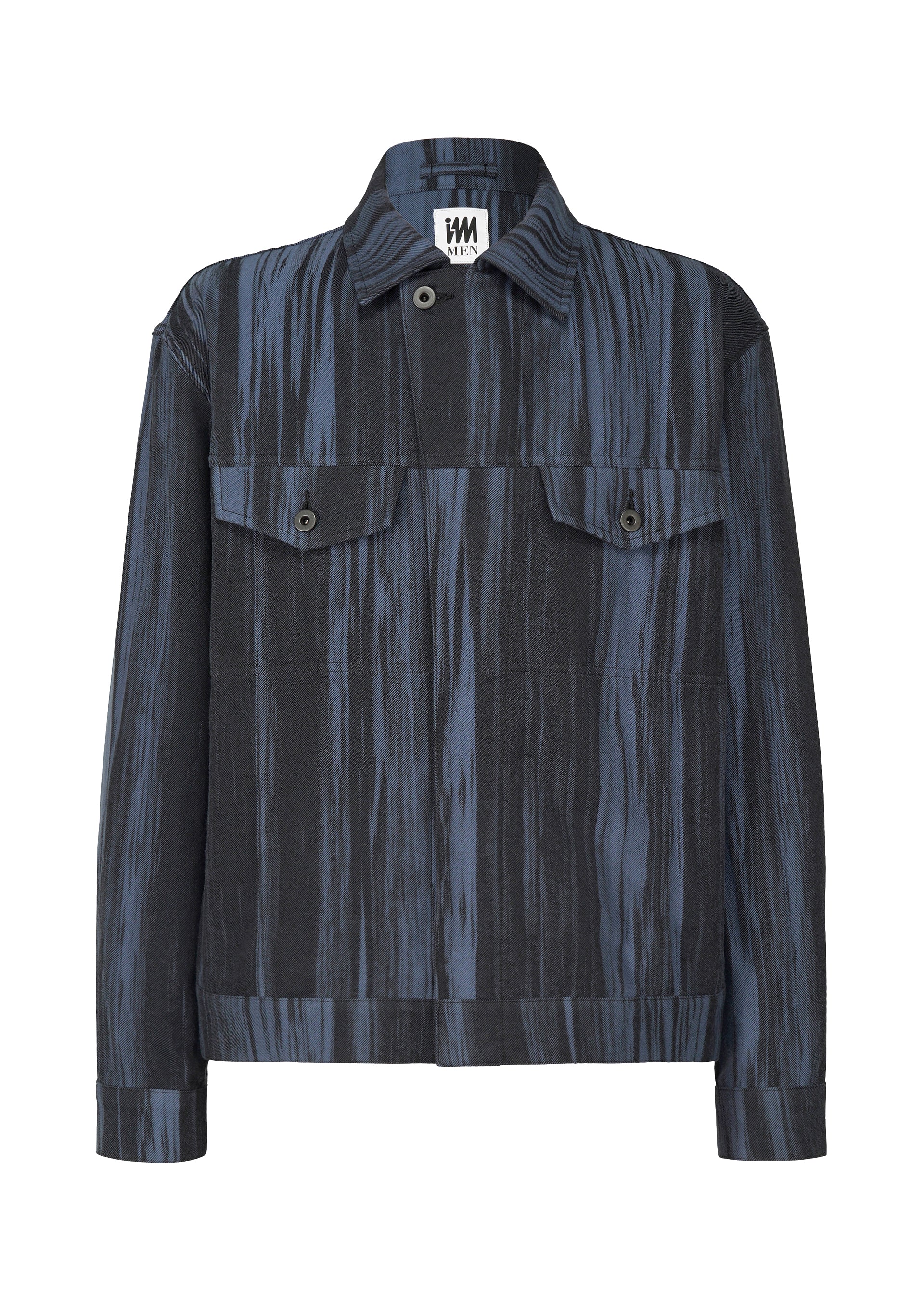 COTTON JACQUARD、メンズ_ジャケット&コート_ジャケット&ブルゾン、ブルー