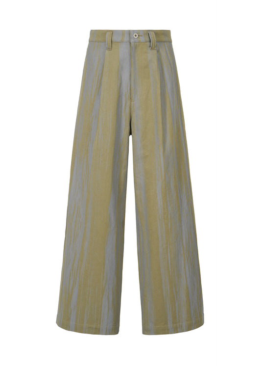 COTTON JACQUARD、メンズ_パンツ、カーキ