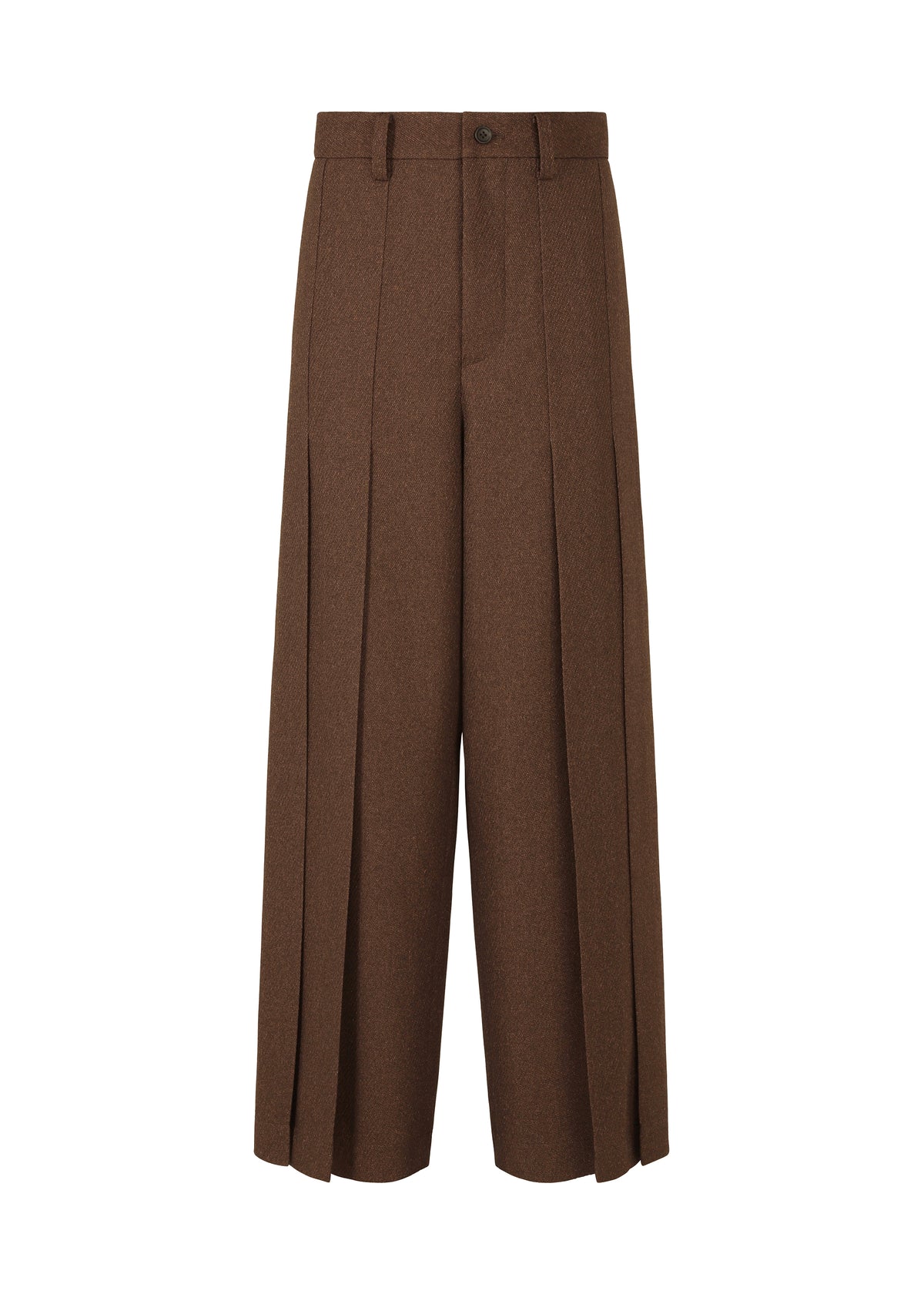 WOOL LIKE TWEED、メンズ_パンツ、ブラウン