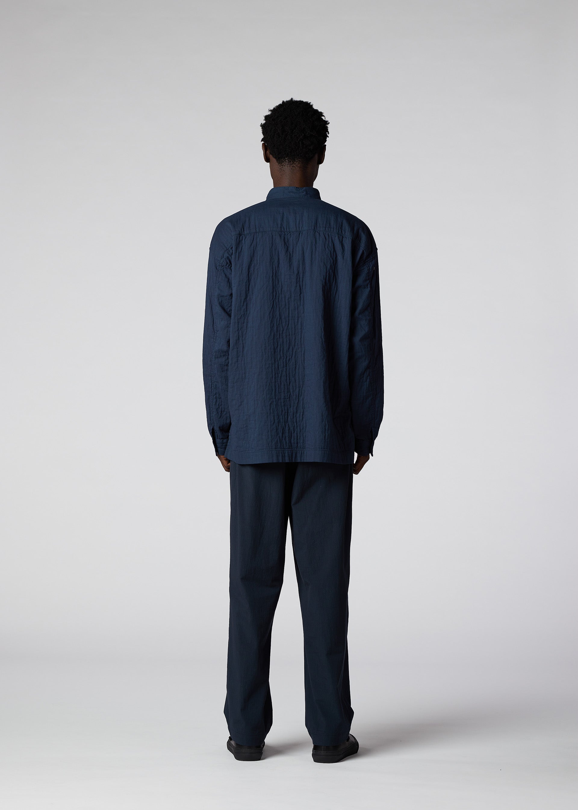 DOUBLE FACE COTTON SHIRT、メンズ_トップス_シャツ、着用画像3