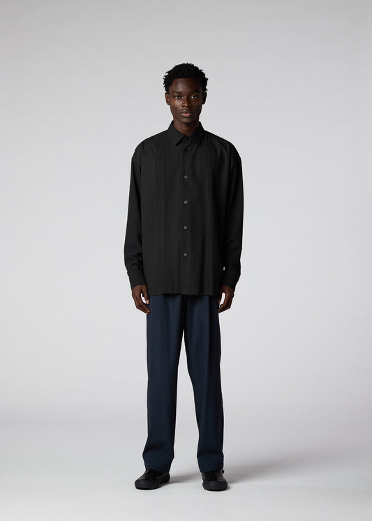 PLEATS SHIRT、メンズ_トップス_シャツ、着用画像1