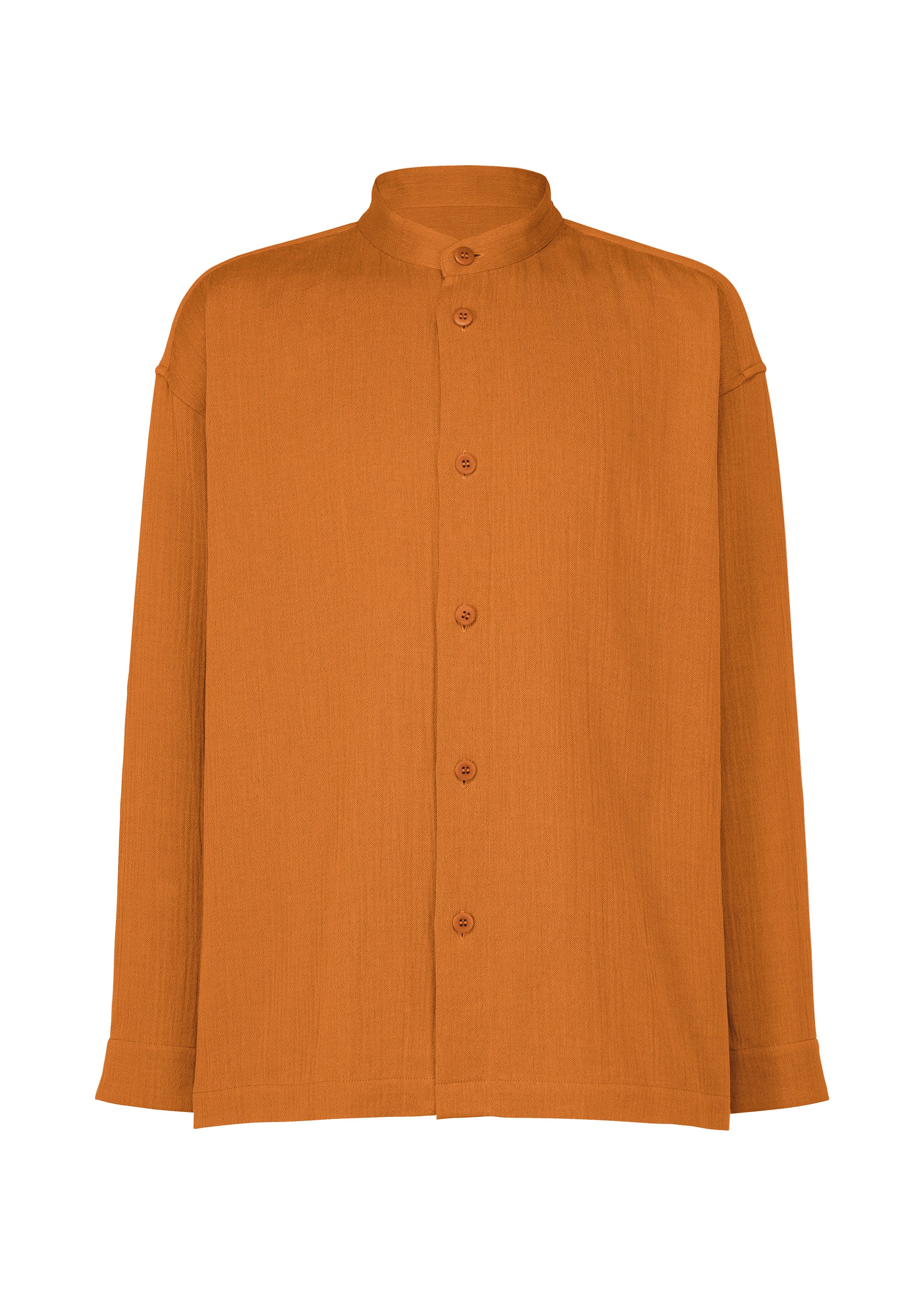 DOUBLE WEAVE CREPE、メンズ_トップス_シャツ、オレンジ