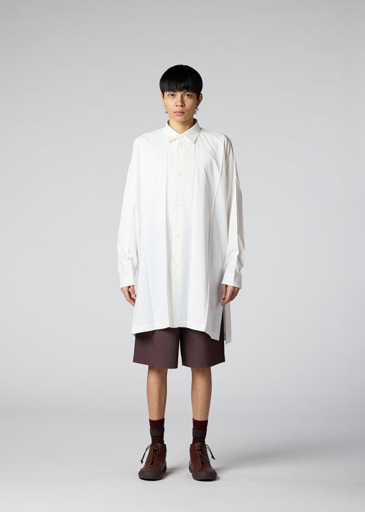 BIG PLEATS SHIRT、メンズ_トップス_シャツ、着用画像1
