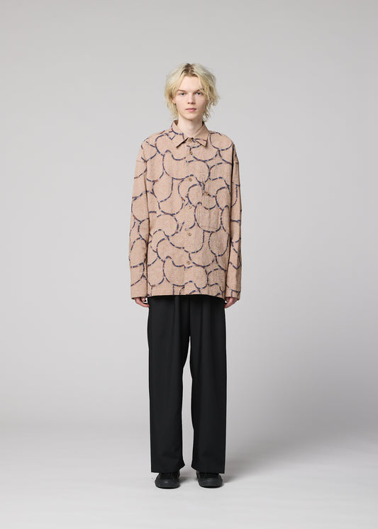 VASE JACQUARD SHIRT、メンズ_トップス_シャツ、着用画像1