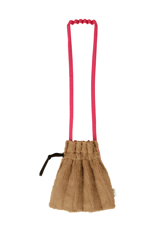 SHEEP PLEATS BAG、バッグ&財布_ショルダーバッグ、ブラウン
