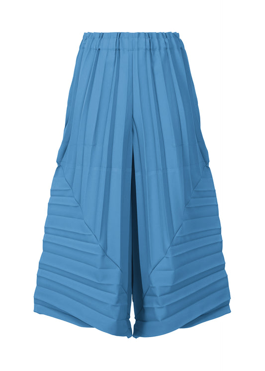 COLOR PLEATS BOTTOM、ウィメンズ_パンツ、ブルー
