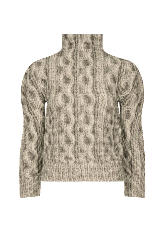 ARAN KNIT、ウィメンズ_トップス_トップ、グレー