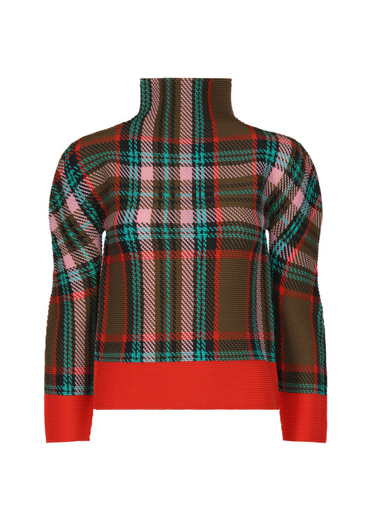 TARTAN CHECK、ウィメンズ_トップス_トップ、レッド