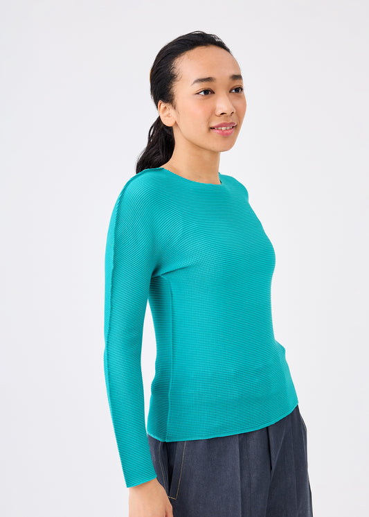 STRETCH PLEATS 6、ウィメンズ_トップス_トップ、着用画像1