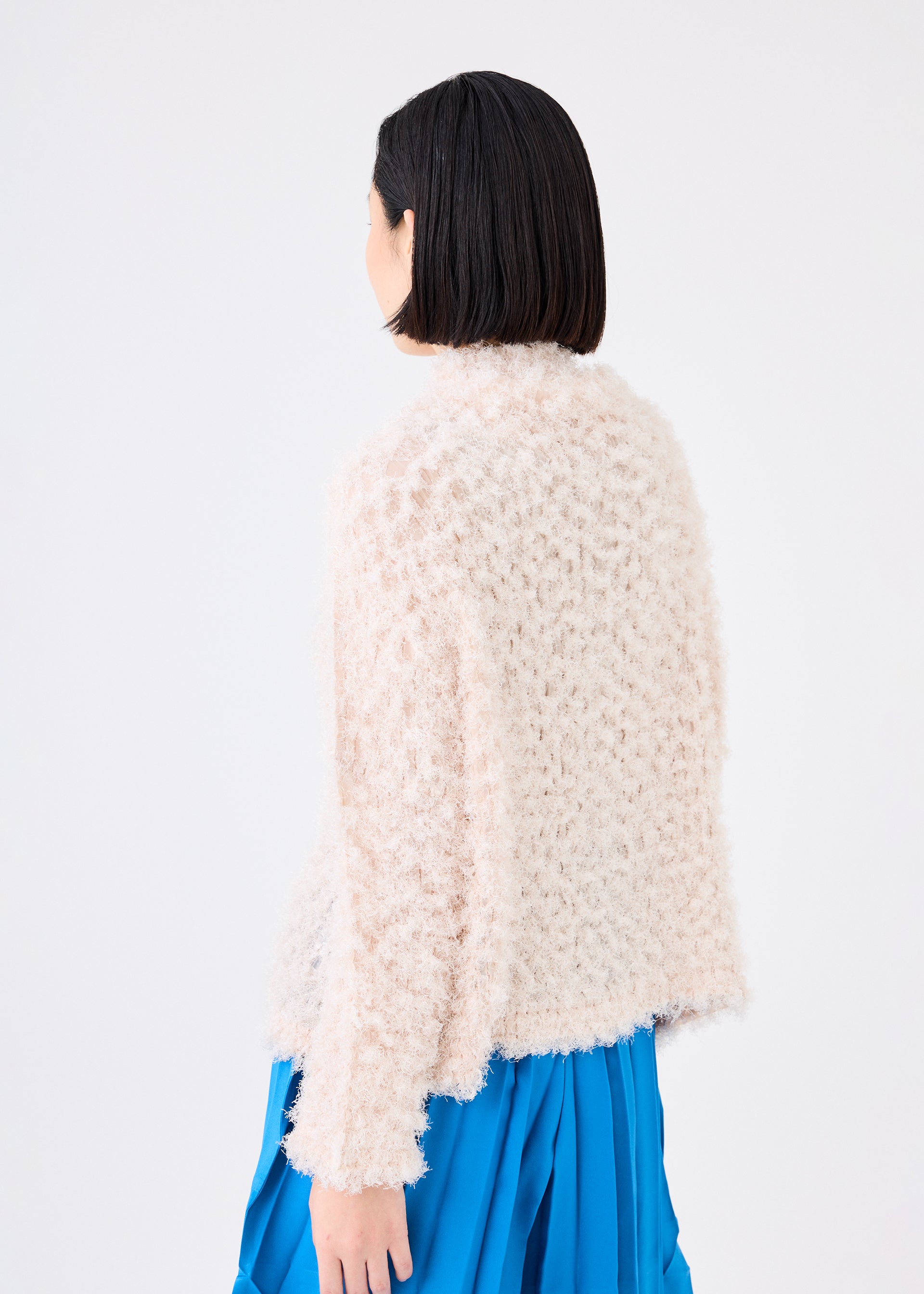 SHAGGY PLEATS、ウィメンズ_トップス_カーディガン、着用画像2