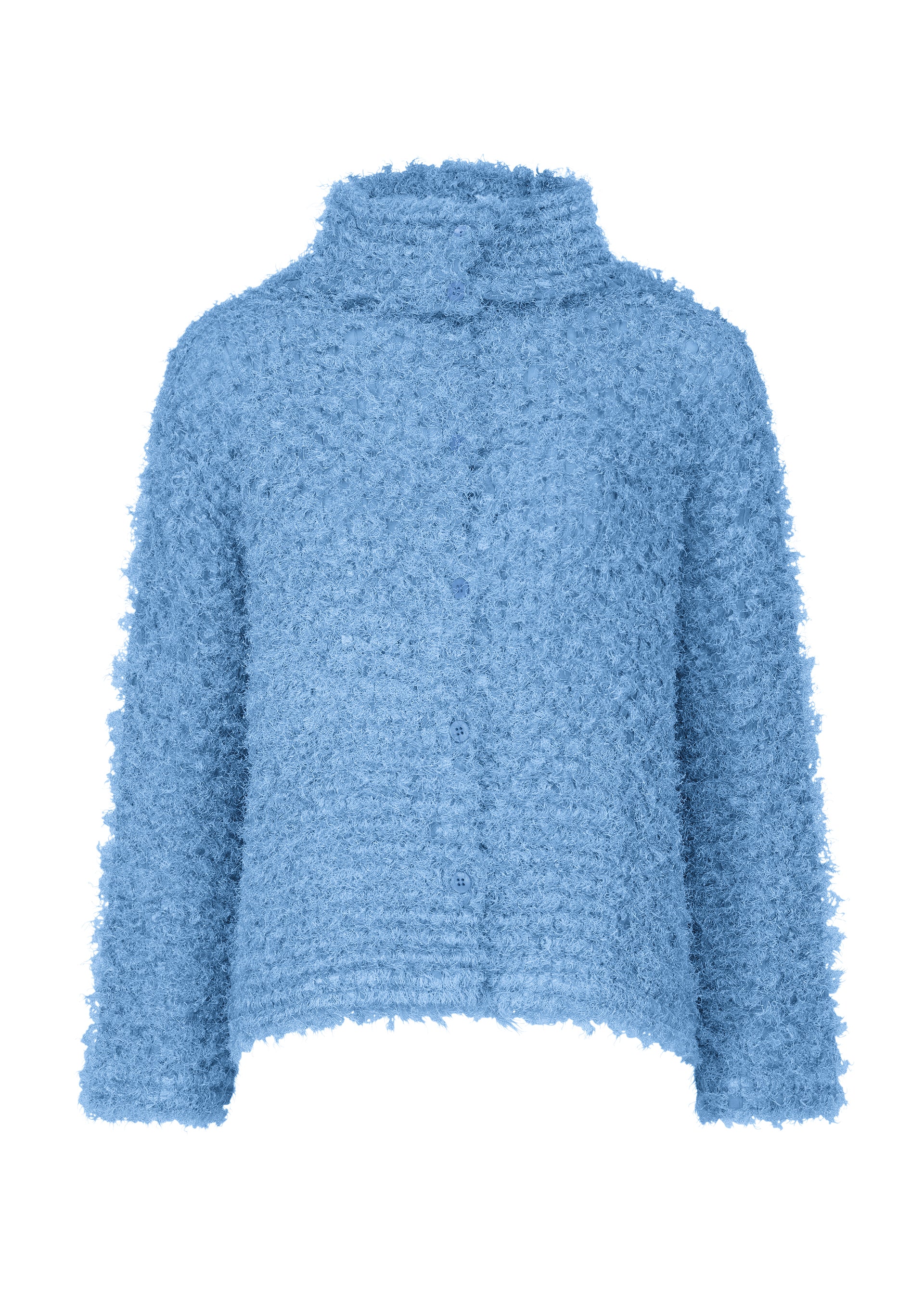 SHAGGY PLEATS、ウィメンズ_トップス_カーディガン、ブルー
