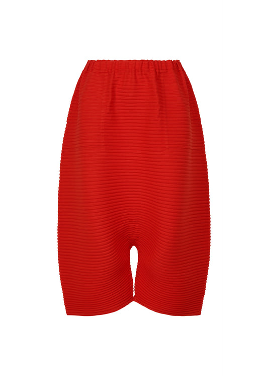 CORDUROY PLEATS、ウィメンズ_パンツ、レッド
