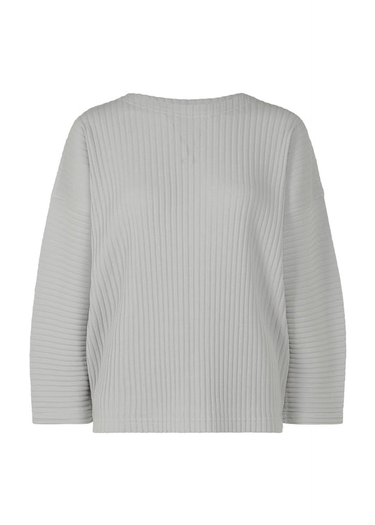 SWEATSHIRT PLEATS、ウィメンズ_トップス_トップ、グレー