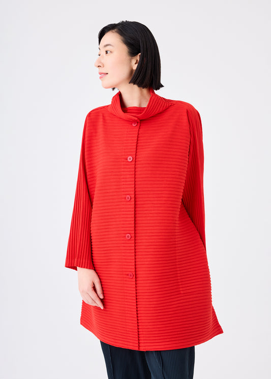 CORDUROY PLEATS、ウィメンズ_トップス_カーディガン、着用画像1