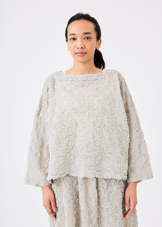 ARAN KNIT FLOCKY CAULIFLOWER、ウィメンズ_トップス_トップ、着用画像1