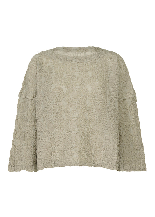 ARAN KNIT FLOCKY CAULIFLOWER、ウィメンズ_トップス_トップ、グレー
