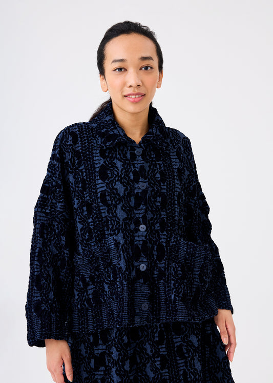 ARAN KNIT FLOCKY CAULIFLOWER、ウィメンズ_トップス_カーディガン、着用画像1
