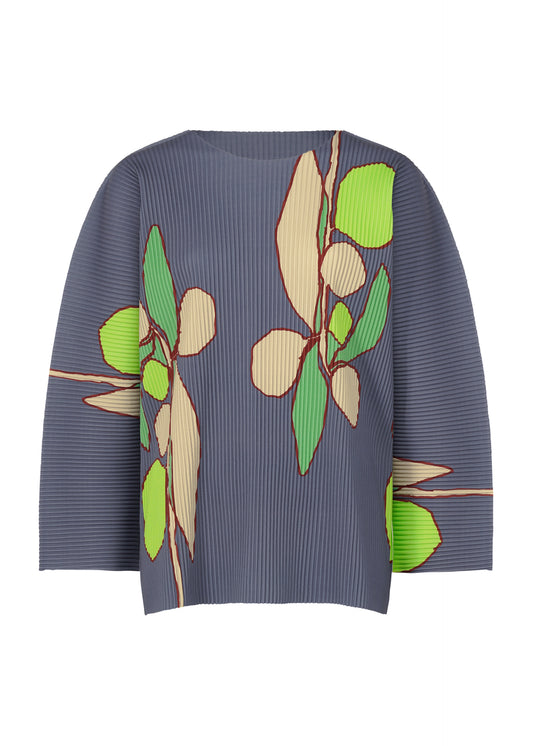 HARVEST FINE KNIT PLEATS T、ウィメンズ_トップス_トップ、ブルー