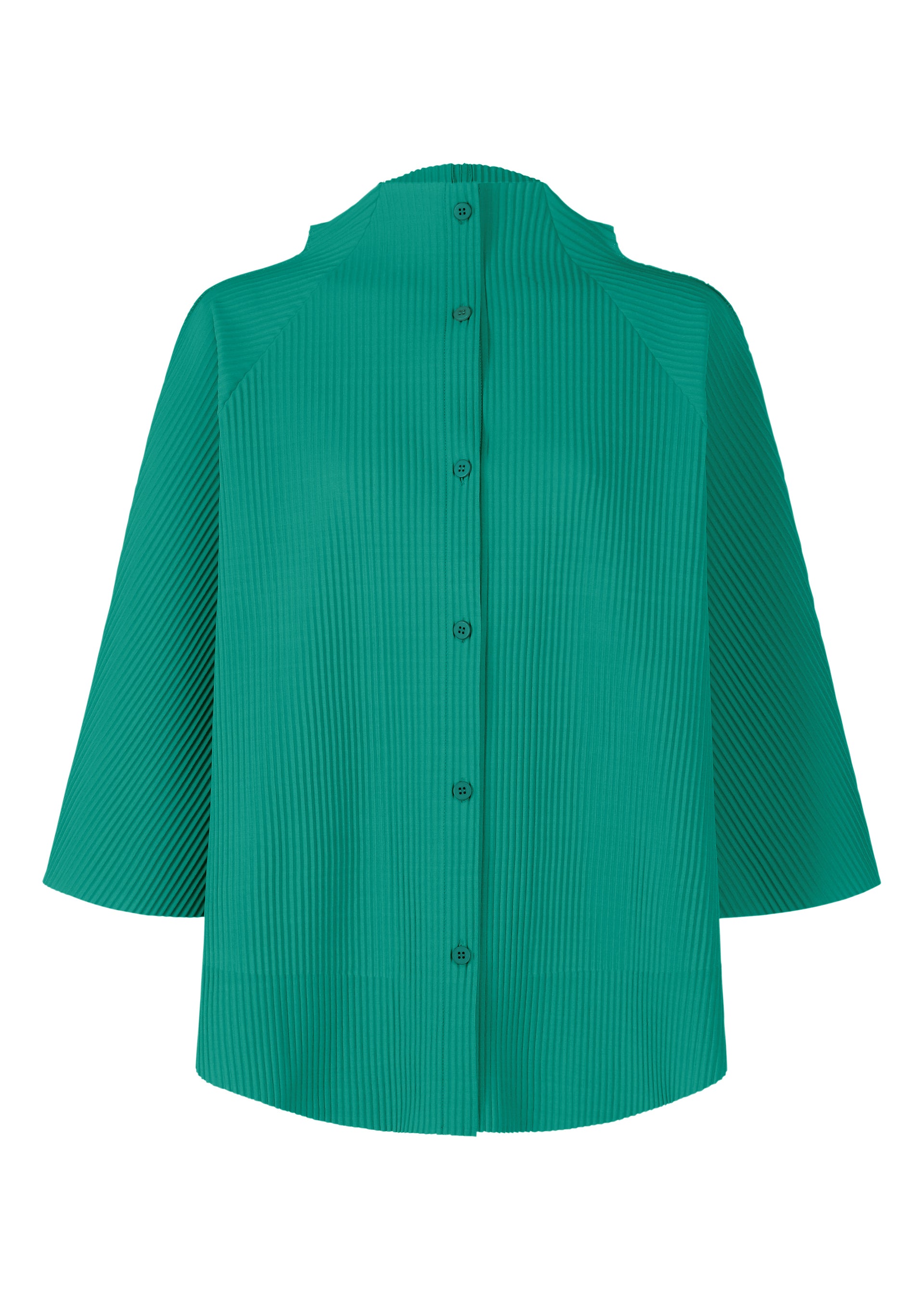 WING PLEATS、ウィメンズ_トップス_カーディガン、グリーン