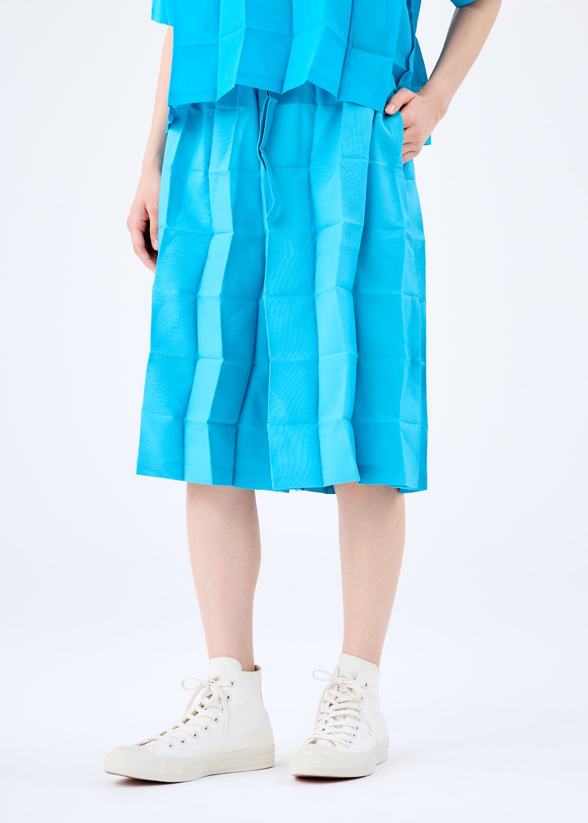 DICE PLEATS BOTTOM、ウィメンズ_パンツ、着用画像3