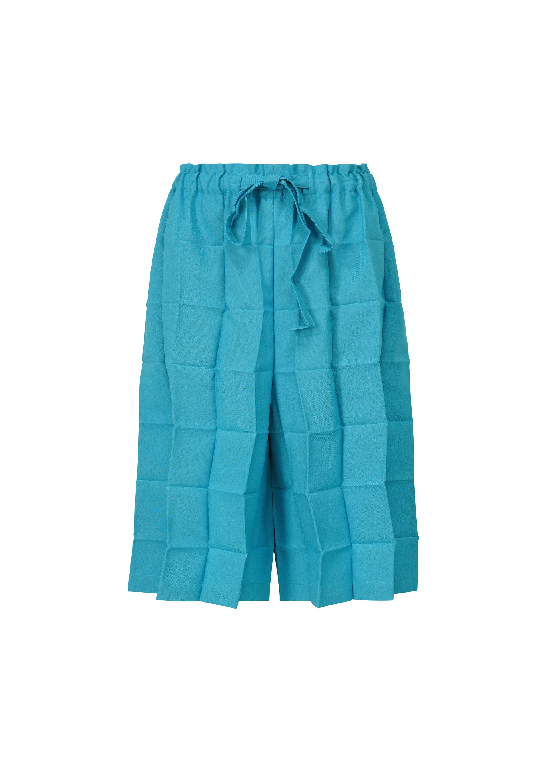 DICE PLEATS BOTTOM、ウィメンズ_パンツ、ブルー