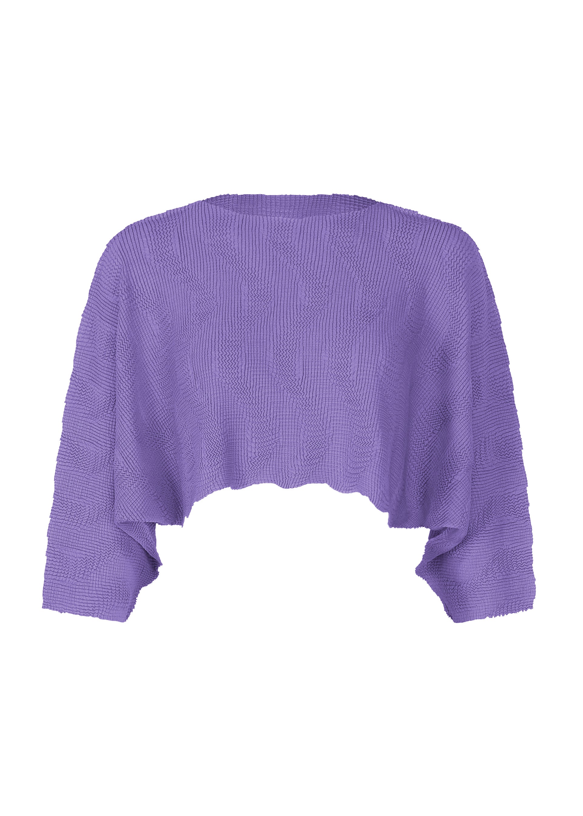 WAVE KNIT STRETCH PLEATS、ウィメンズ_トップス_トップ、パープル