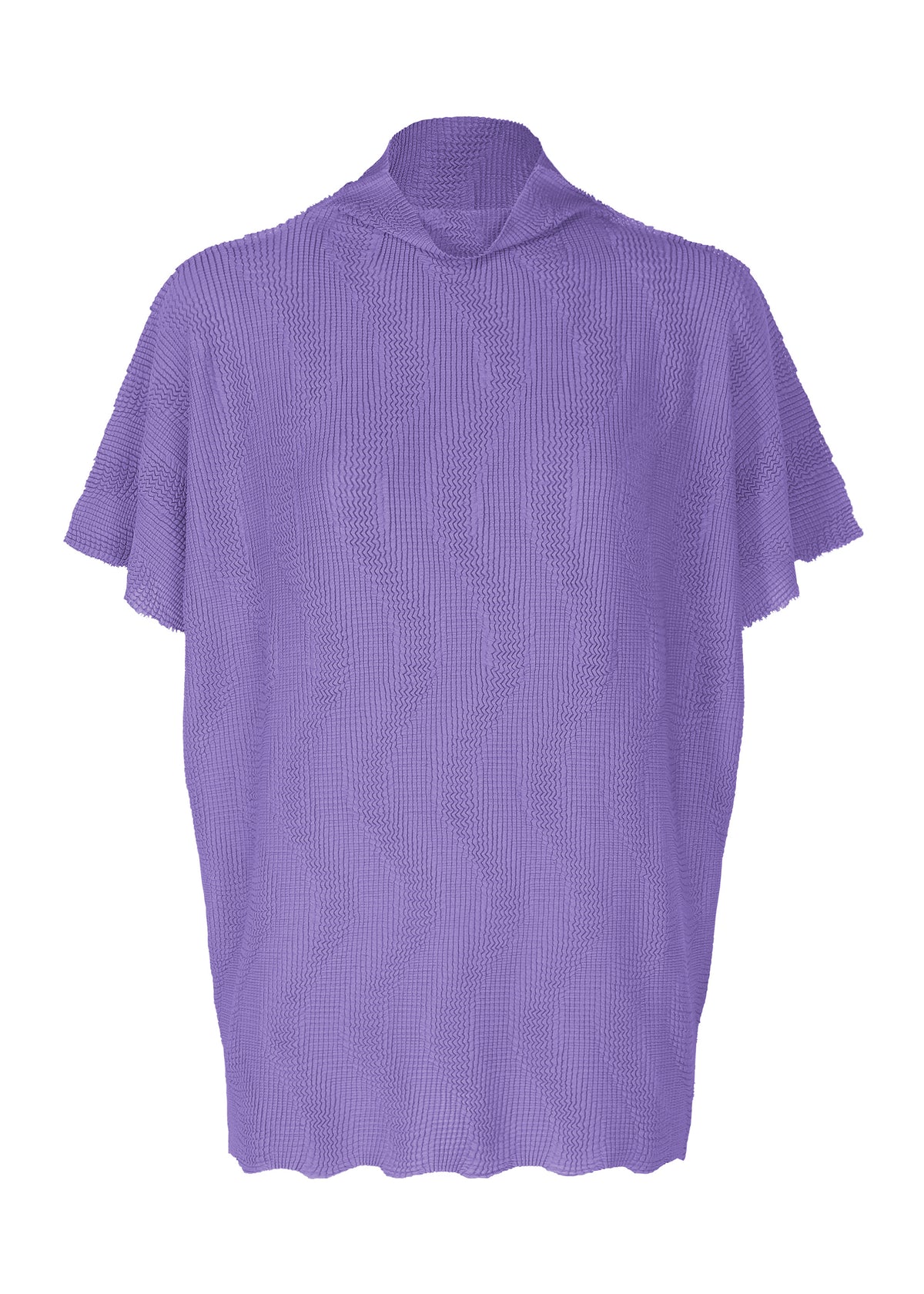 WAVE KNIT STRETCH PLEATS、ウィメンズ_トップス_トップ、パープル