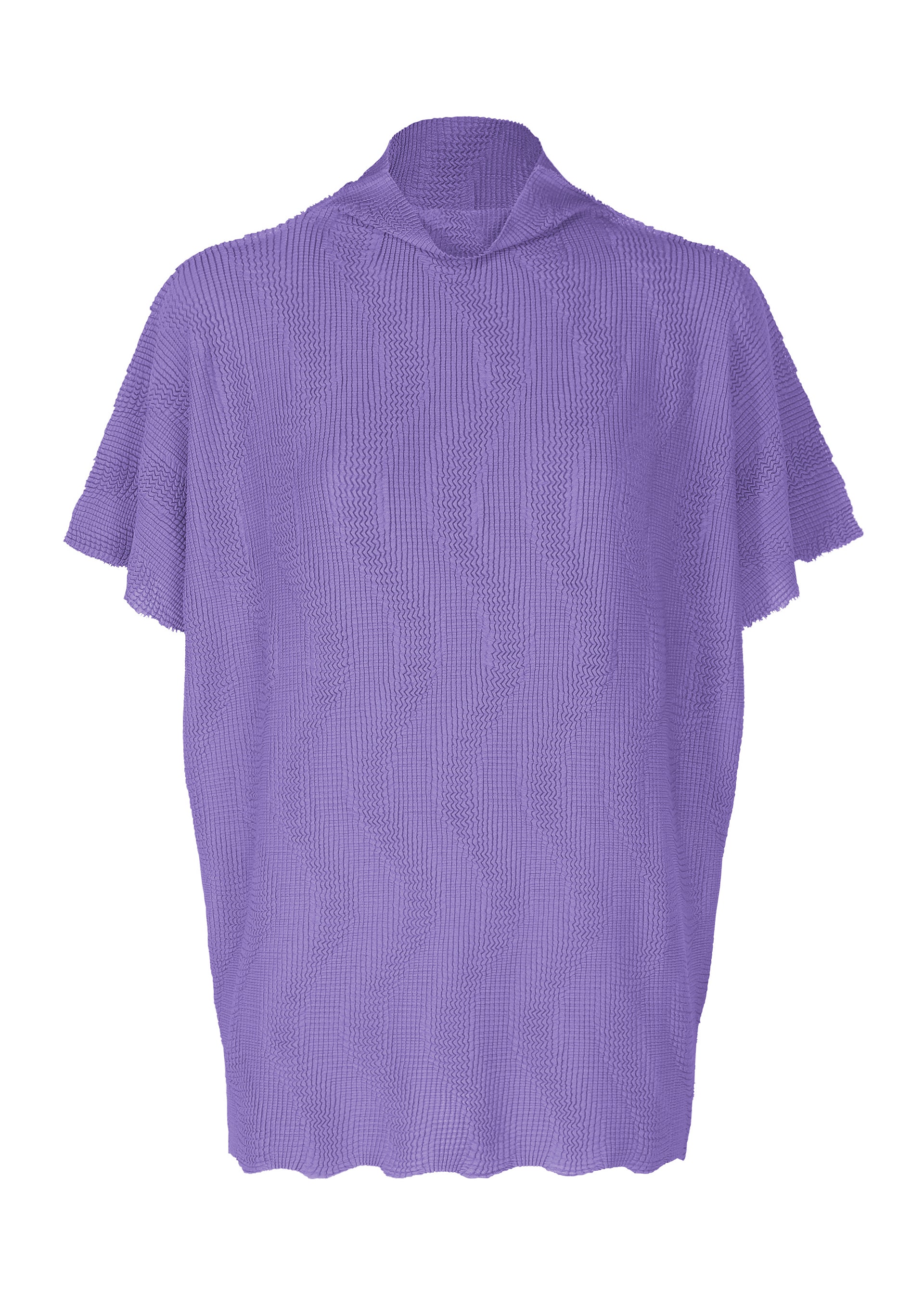 WAVE KNIT STRETCH PLEATS、ウィメンズ_トップス_トップ、パープル