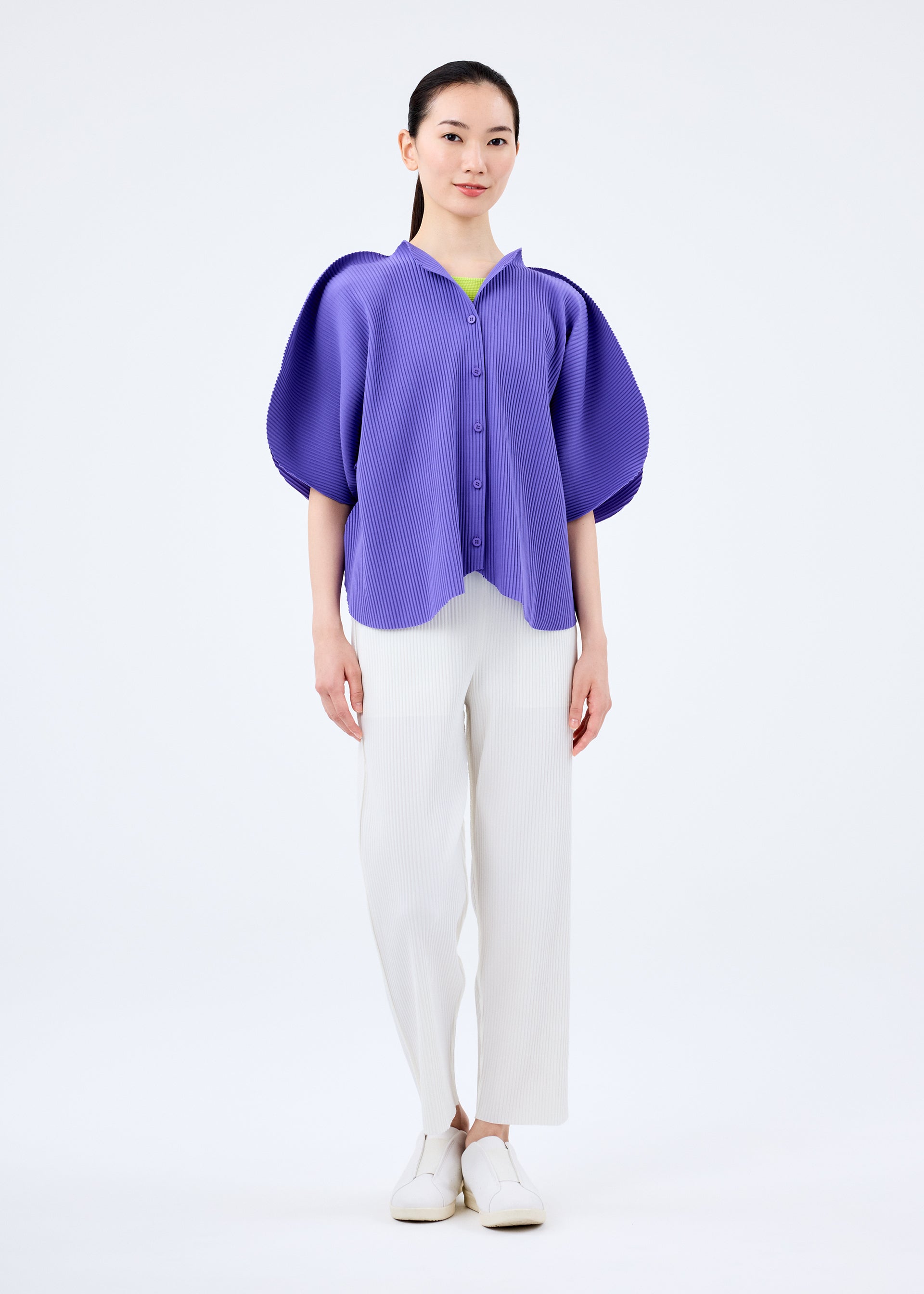 CLOVER PLEATS、ウィメンズ_トップス_カーディガン、着用画像3