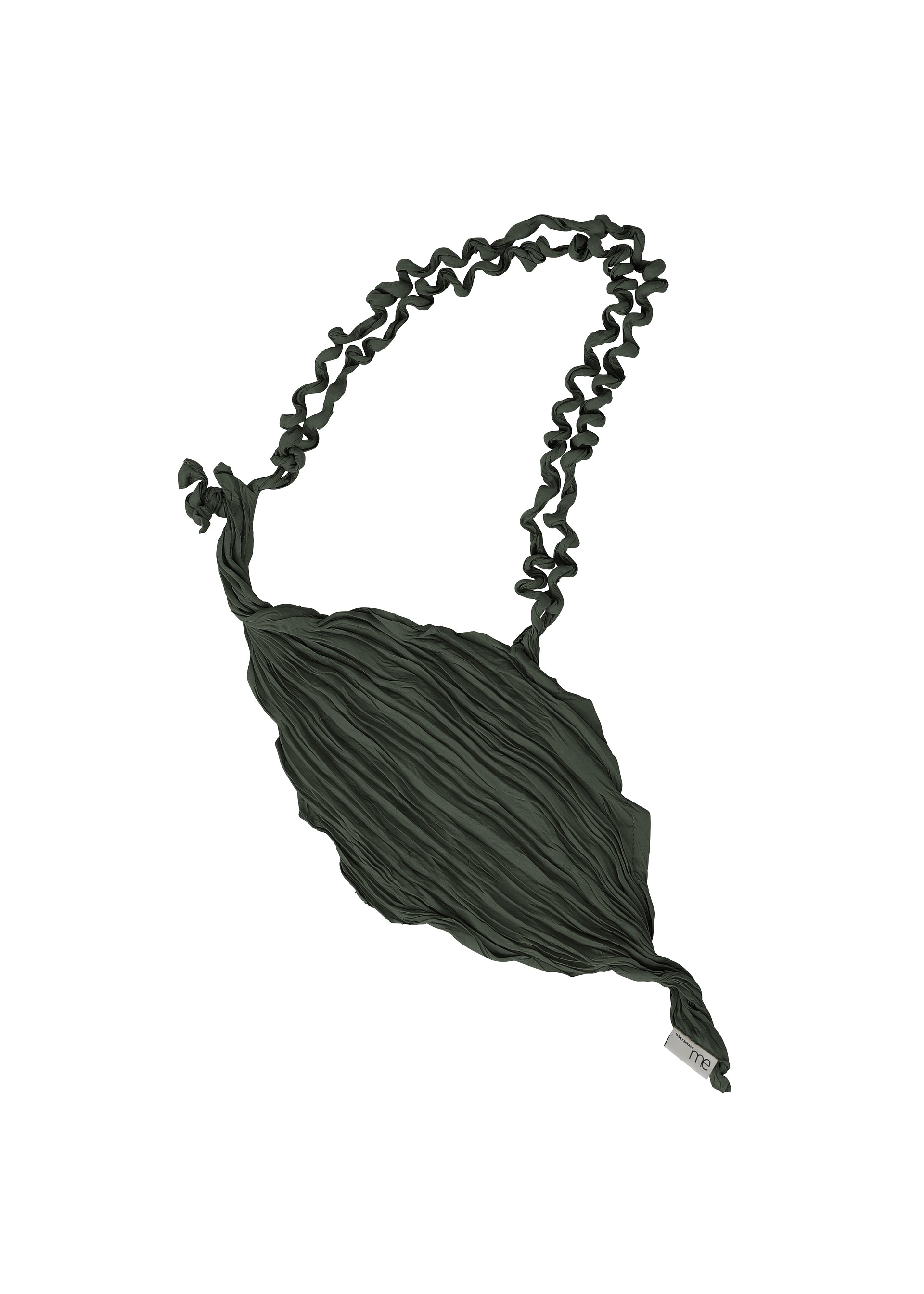 WHIPPED PLEATS BAG、バッグ&財布_ショルダーバッグ、カーキ