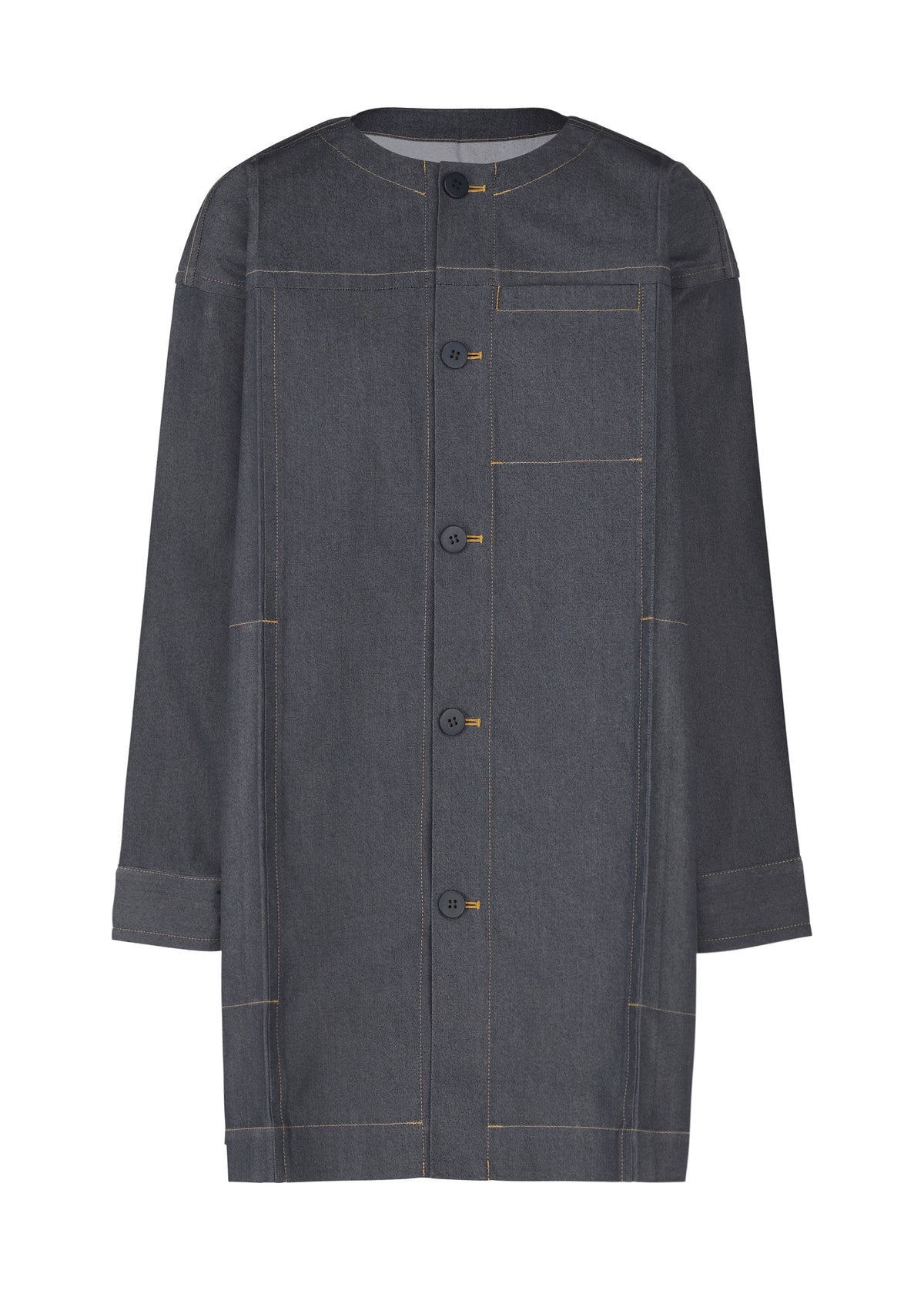 FLAT DENIM、ウィメンズ_ジャケット&コート_コート、ネイビー