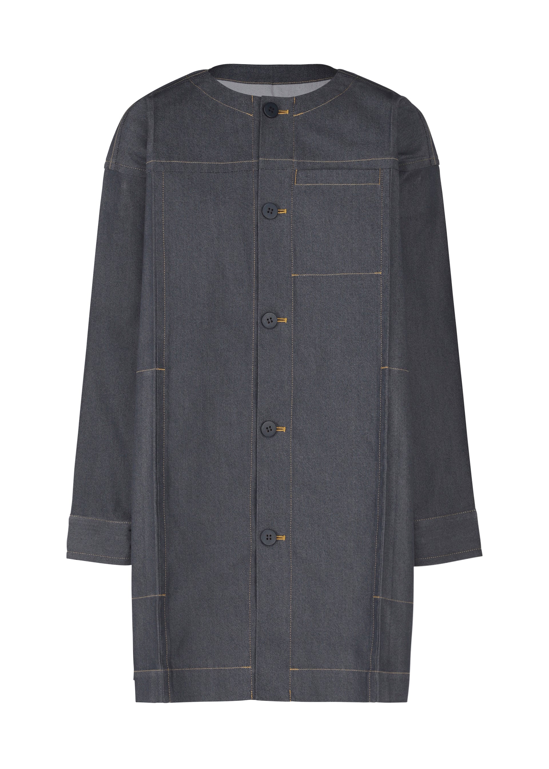 FLAT DENIM、ウィメンズ_ジャケット&コート_コート、ネイビー