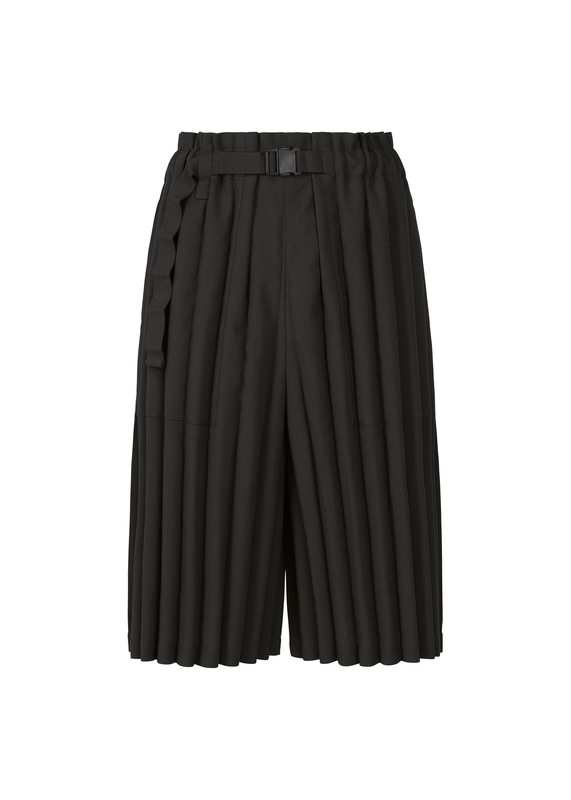 RIPPLE PLEATS、ウィメンズ_パンツ、ブラック