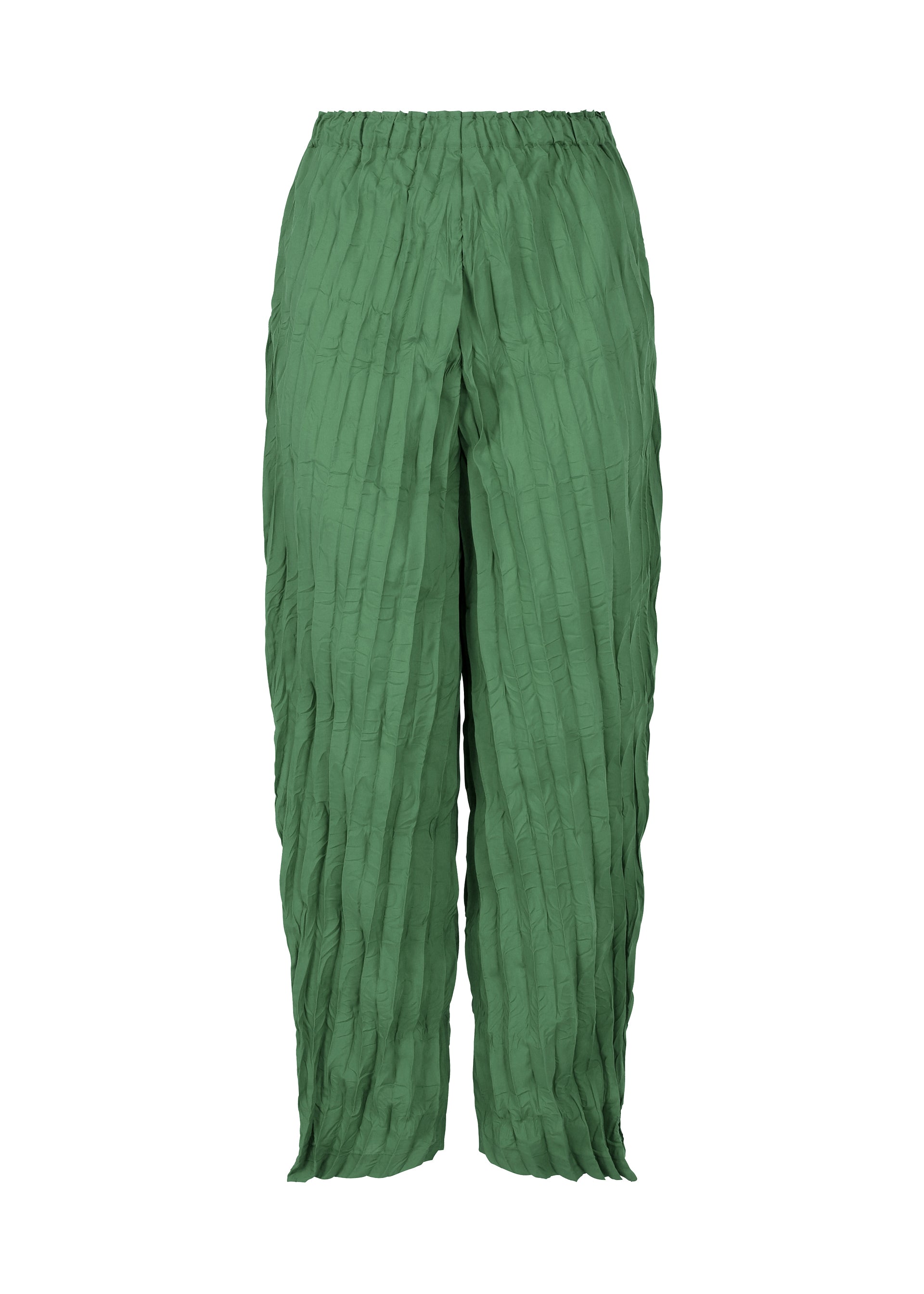 WHIPPED PLEATS BOTTOM、ウィメンズ_パンツ、グリーン