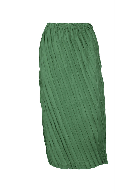 WHIPPED PLEATS BOTTOM、ウィメンズ_スカート、グリーン