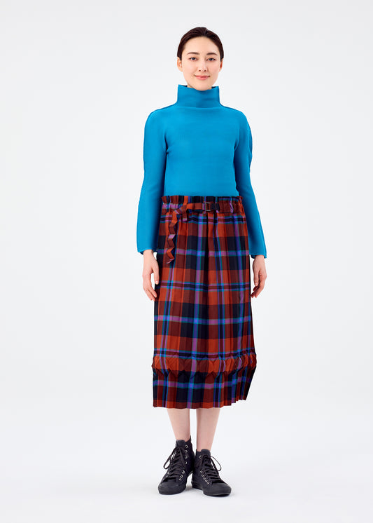 TARTAN CHECK PLEATS、ウィメンズ_スカート、着用画像1