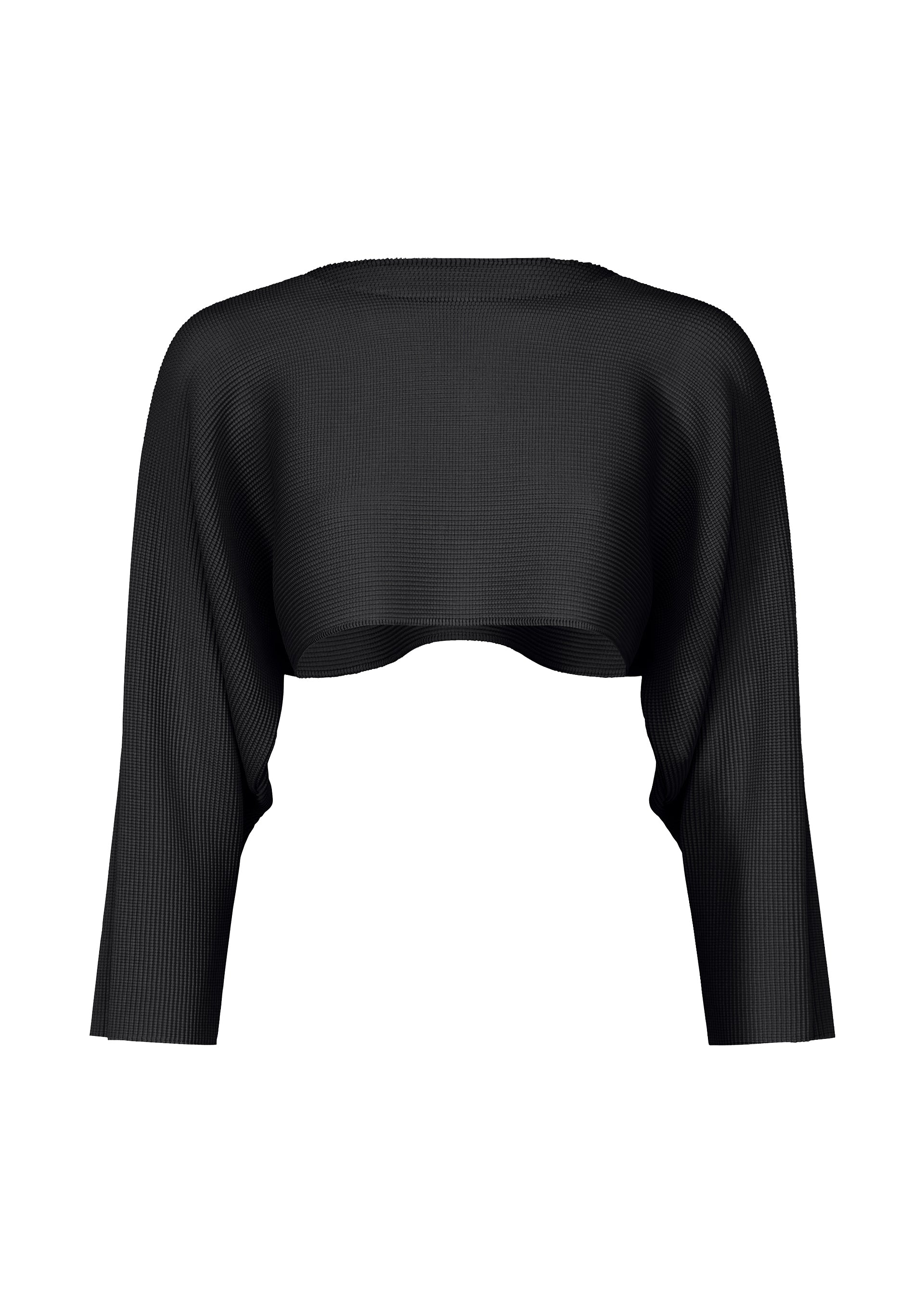 DOLMAN STRETCH PLEATS 1、ウィメンズ_トップス_トップ、ブラック