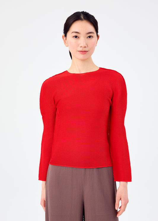 STRETCH PLEATS 5、ウィメンズ_トップス_トップ、着用画像1
