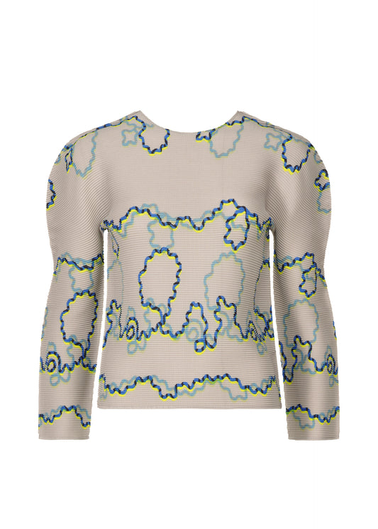 FROGGING KNIT YARN、ウィメンズ_トップス_トップ、グレー