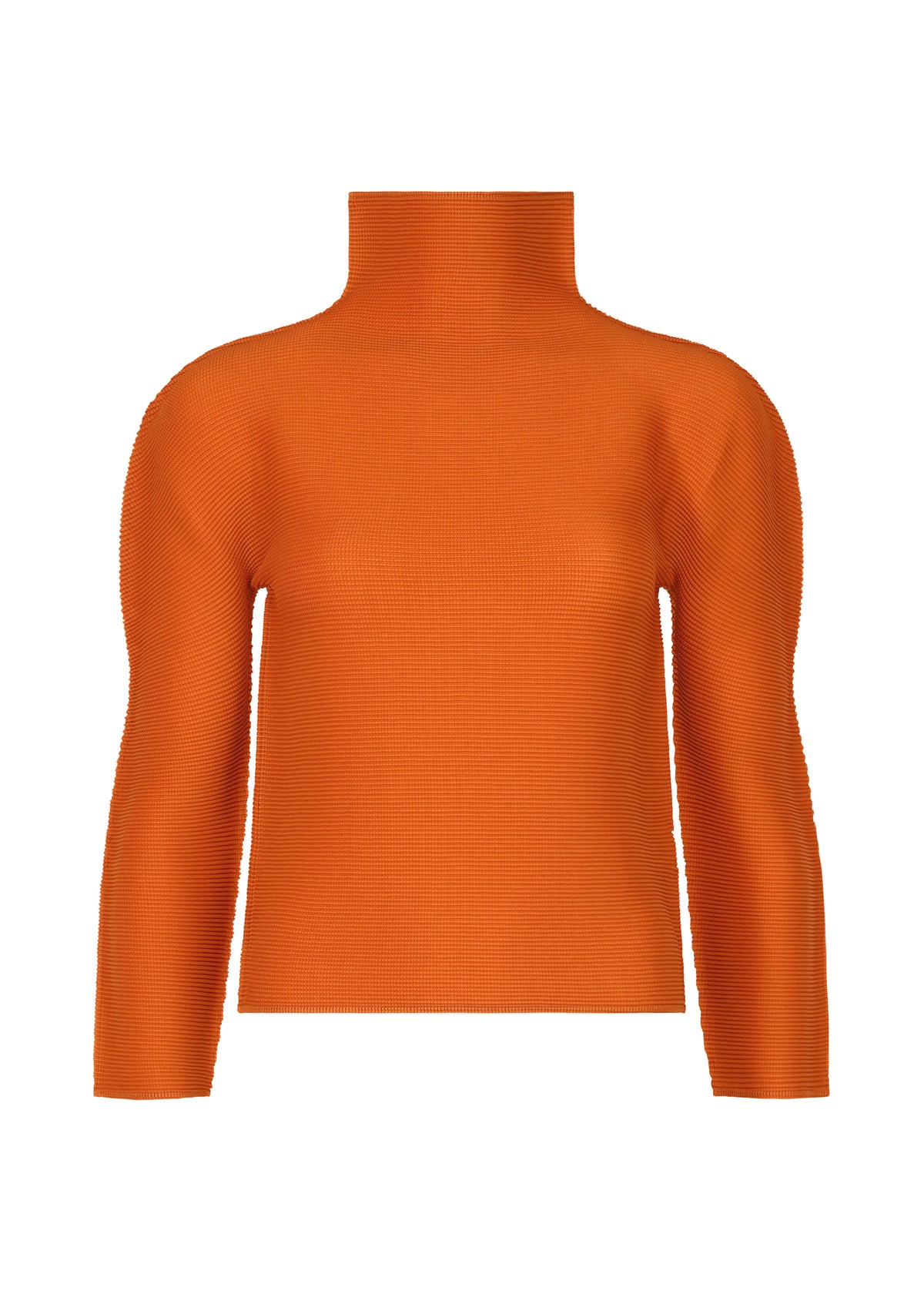 STRETCH PLEATS 6、ウィメンズ_トップス_トップ、オレンジ