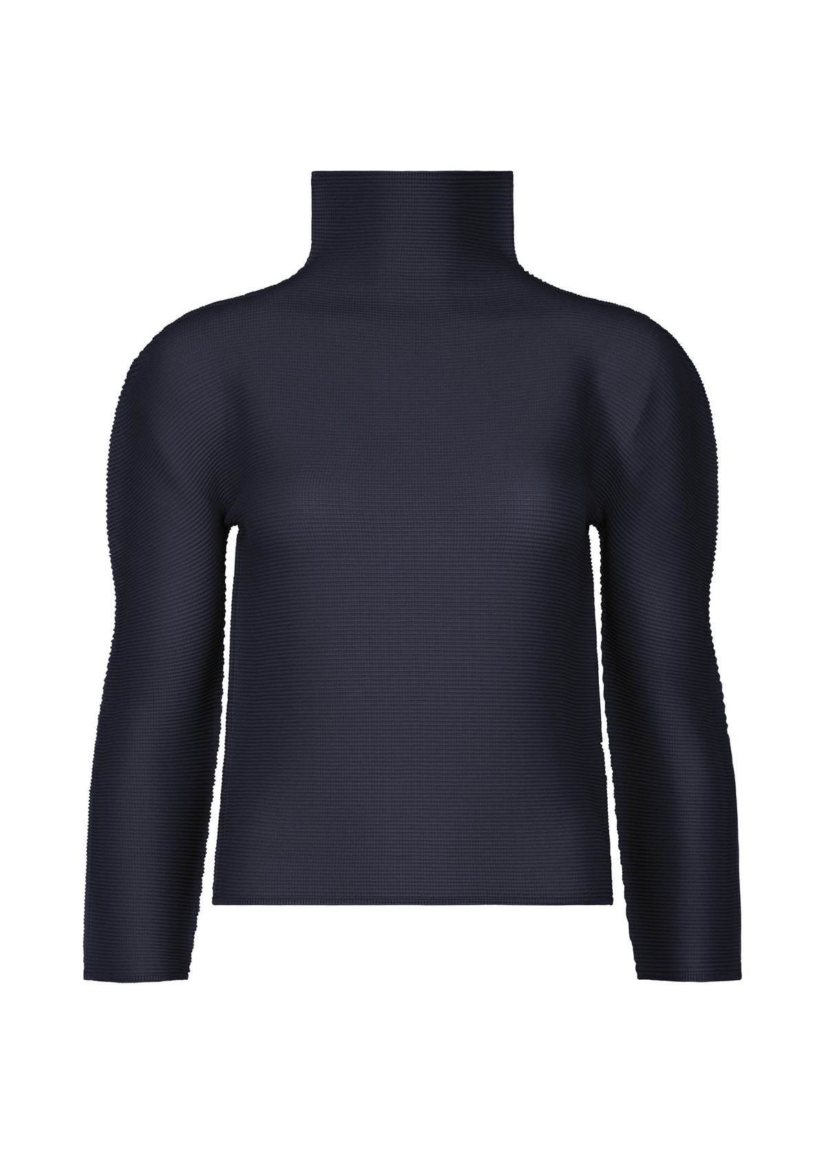 STRETCH PLEATS 6、ウィメンズ_トップス_トップ、ネイビー