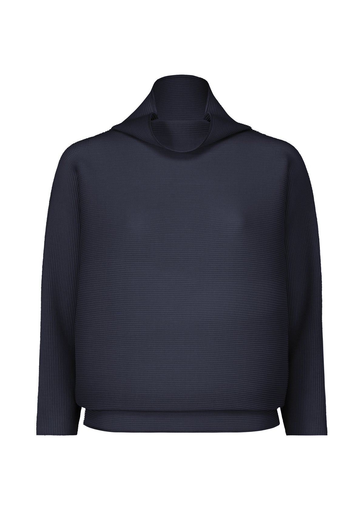 DOLMAN STRETCH PLEATS 3、ウィメンズ_トップス_トップ、ネイビー