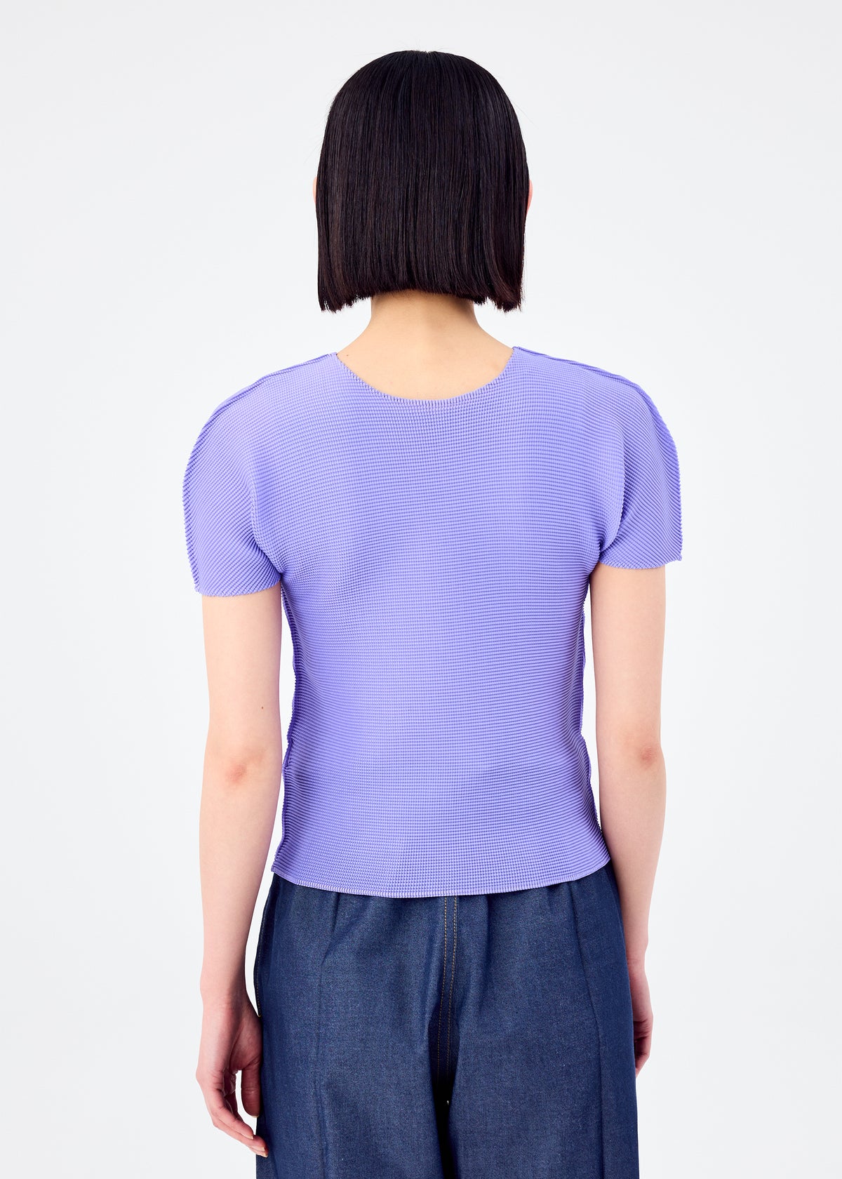 STRETCH PLEATS 1、ウィメンズ_トップス_トップ、着用画像2