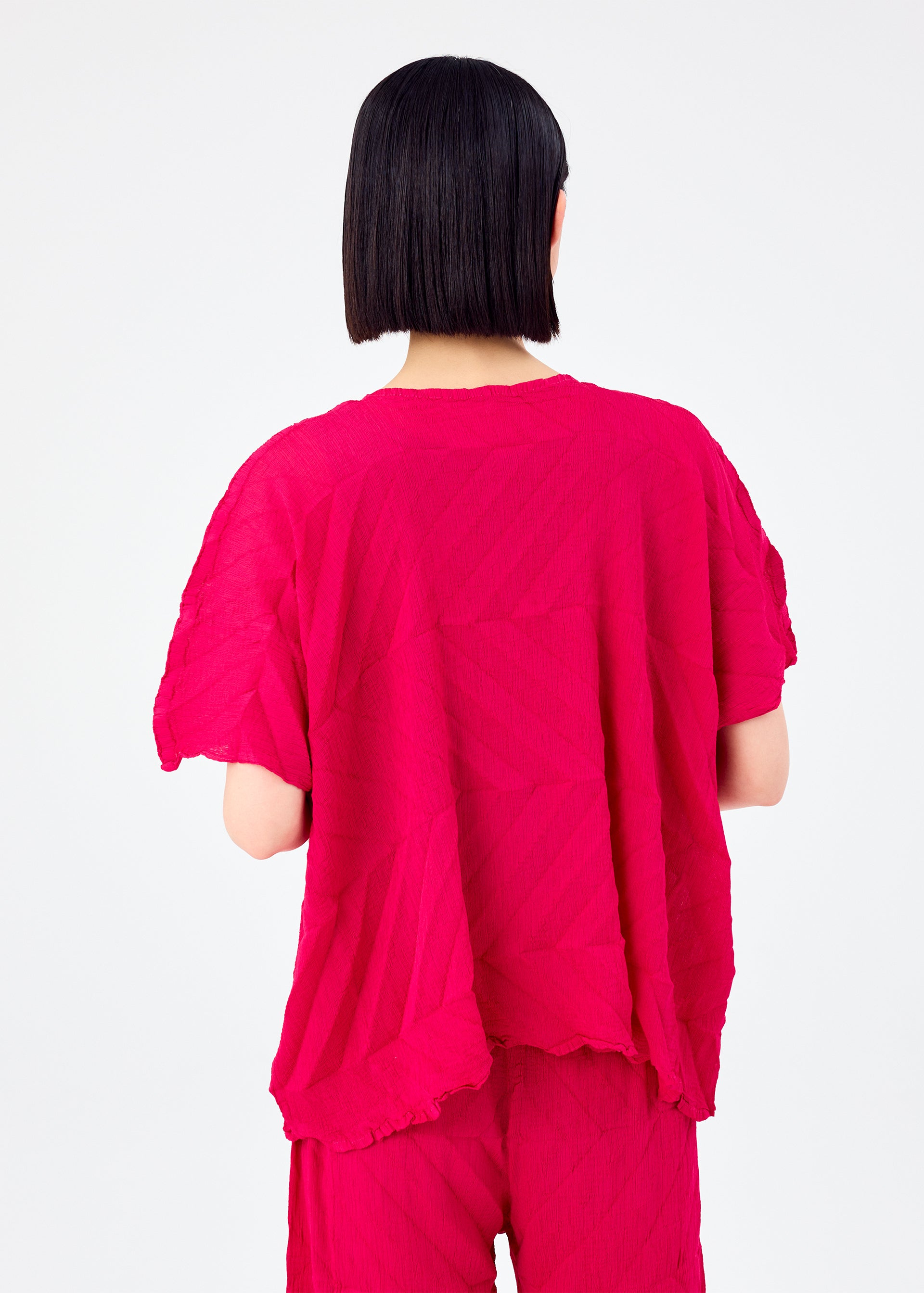 ZIG ZAG SEE-THROUGH CREPE、ウィメンズ_トップス_トップ、着用画像2