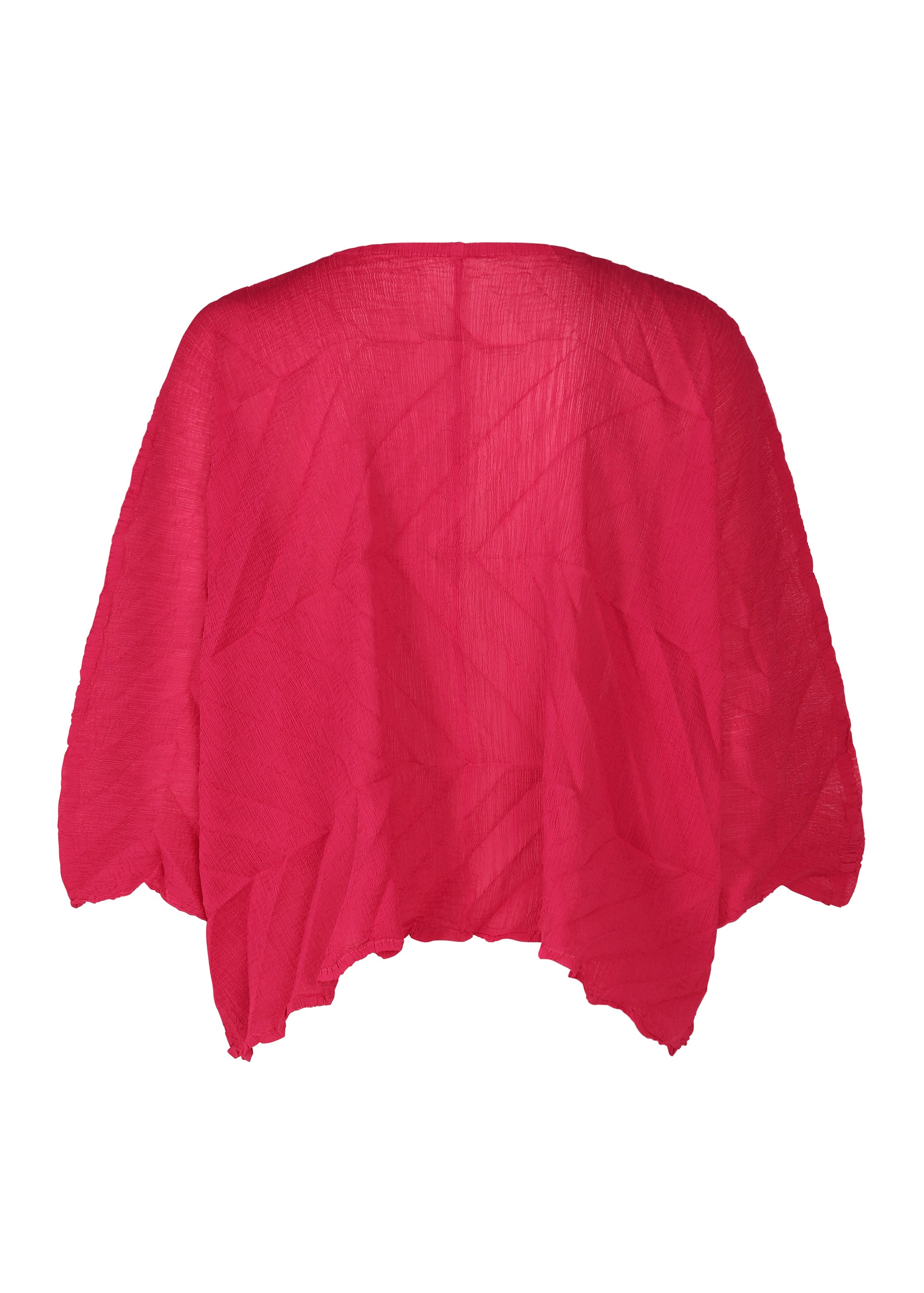 ZIG ZAG SEE-THROUGH CREPE、ウィメンズ_トップス_カーディガン、ディテール画像1